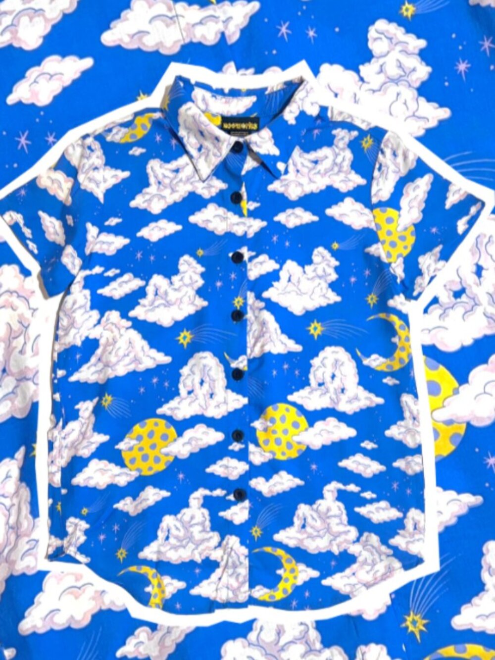 Nooworks‎ Shirt Dress XL Blue Joyce Cloud People Button Down Staple